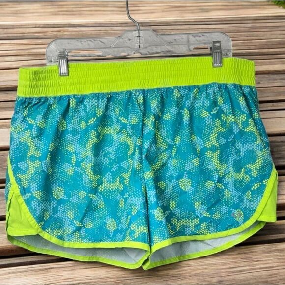 Women's Champion Shorts Neon Printed Running Lined DuoDry Activewear Athletic - Picture 12 of 12